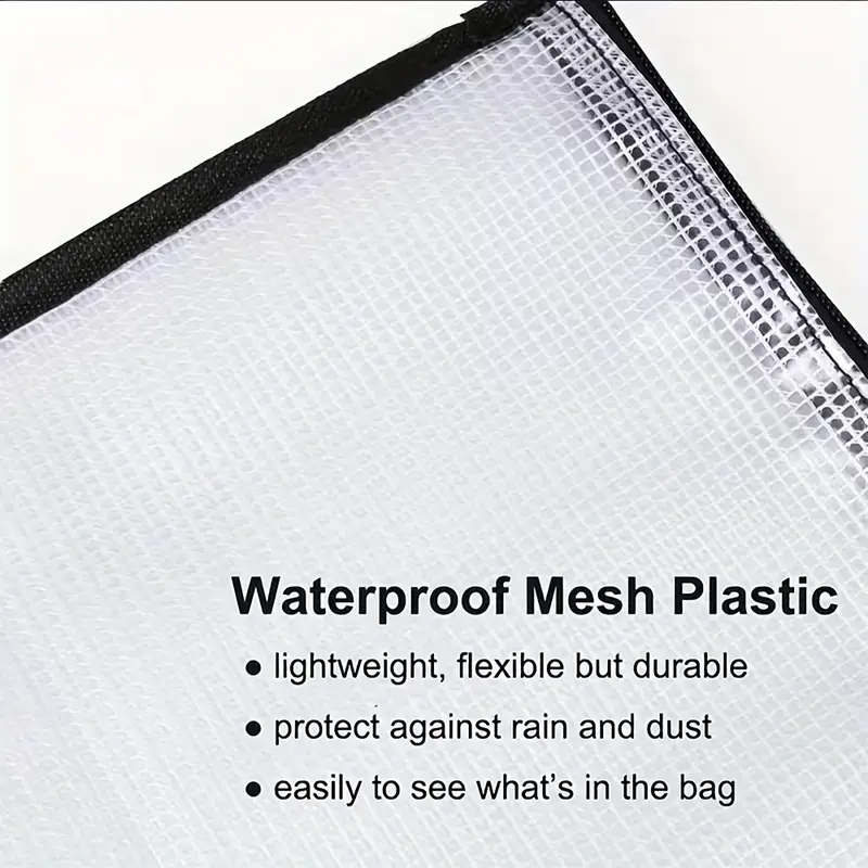 Waterproof Portfolio Bag Poster Storage Bag With Zipper And - Temu