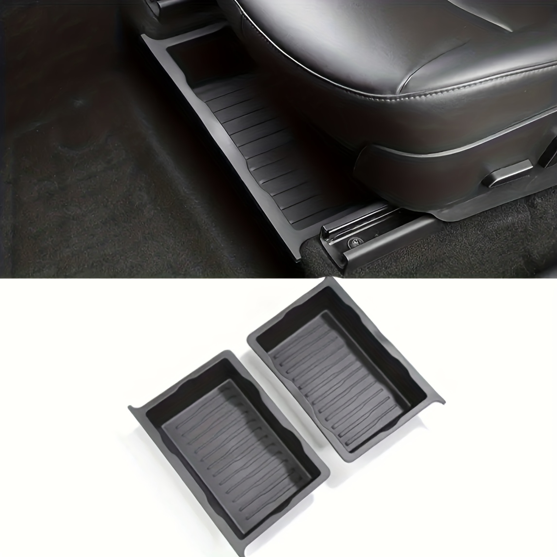 Seat Storage Box Organizer Model Y Silicone Hidden - Temu