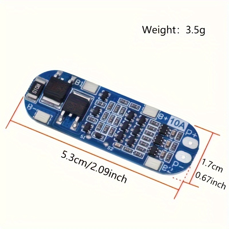 3S 10A 12V Lithium Battery Charger Protection Board BMS Li-ion Charging  Moduhm