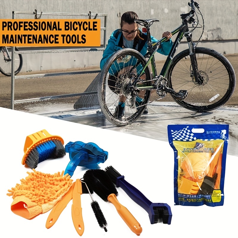 1 Unidades de la lavadora de la cadena de la bicicleta Accesorios de  limpieza Juego de cepillos de la bici Kit de limpieza de la herramienta de
