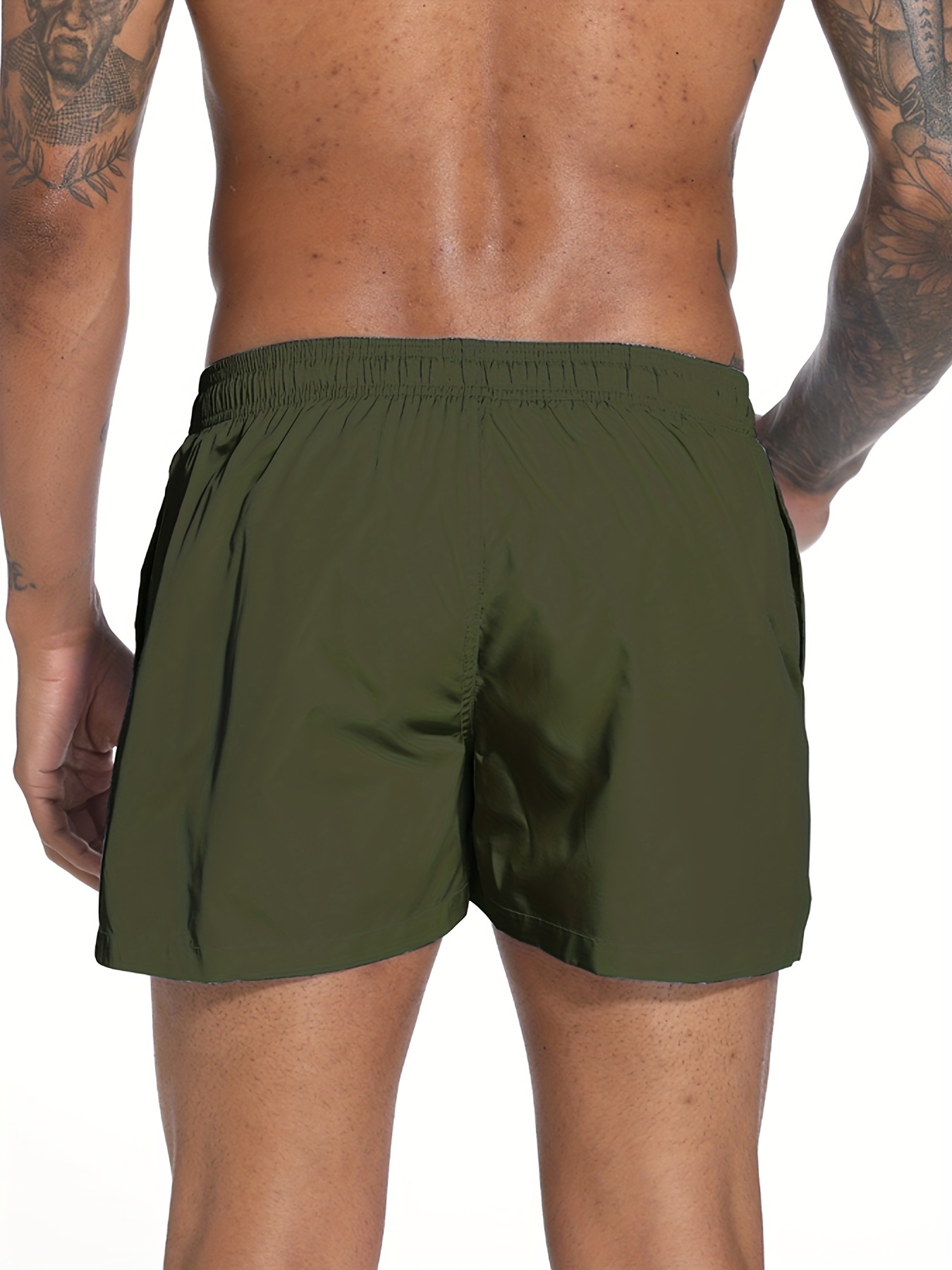 Men's Quick Drying Hawaiian Board Shorts, Casual Swim Trunks