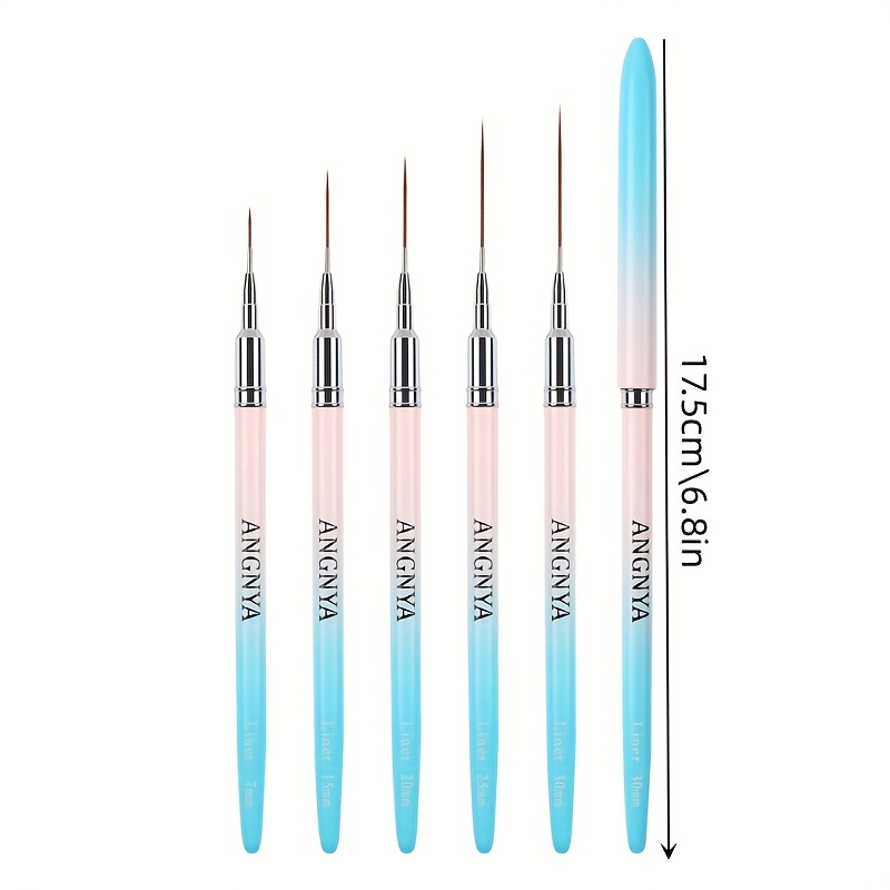 Nail Art Liner Brushes Set, Nail Art Design Brush Striping Thin