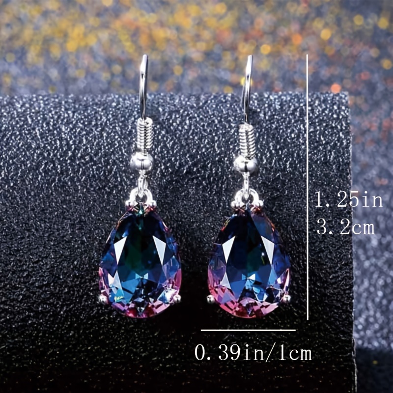 Stylish Water Drop Crystal Earrings