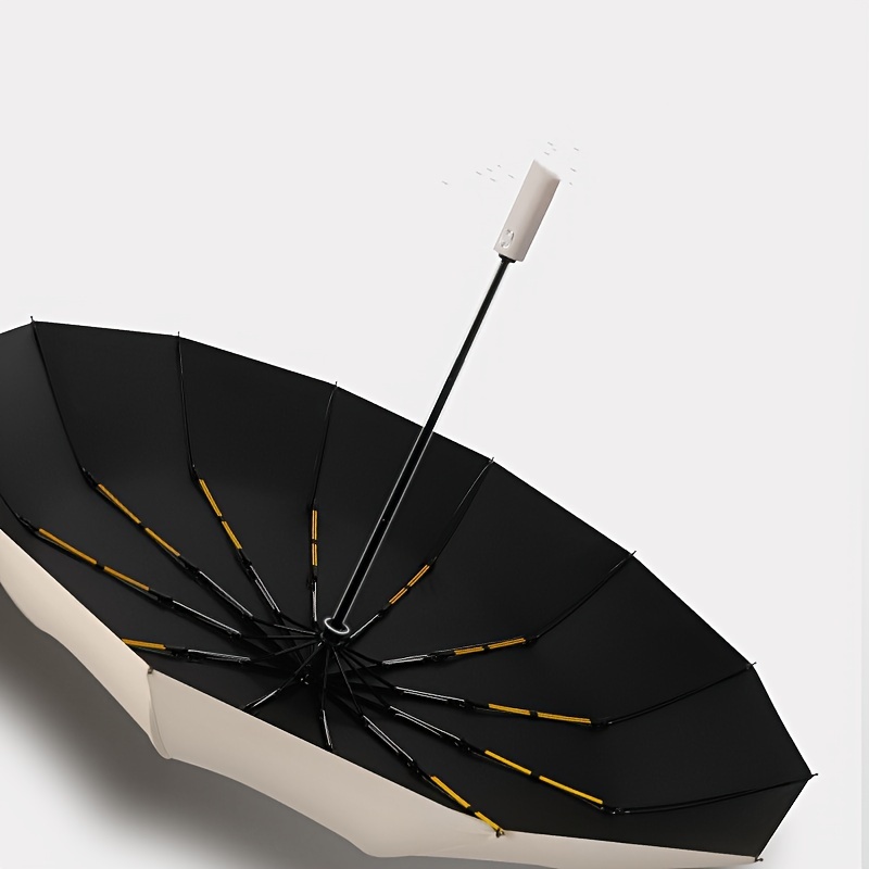 

Folding 12 Bones Automatic Umbrella, Sunny And Rainy Vinyl Umbrella
