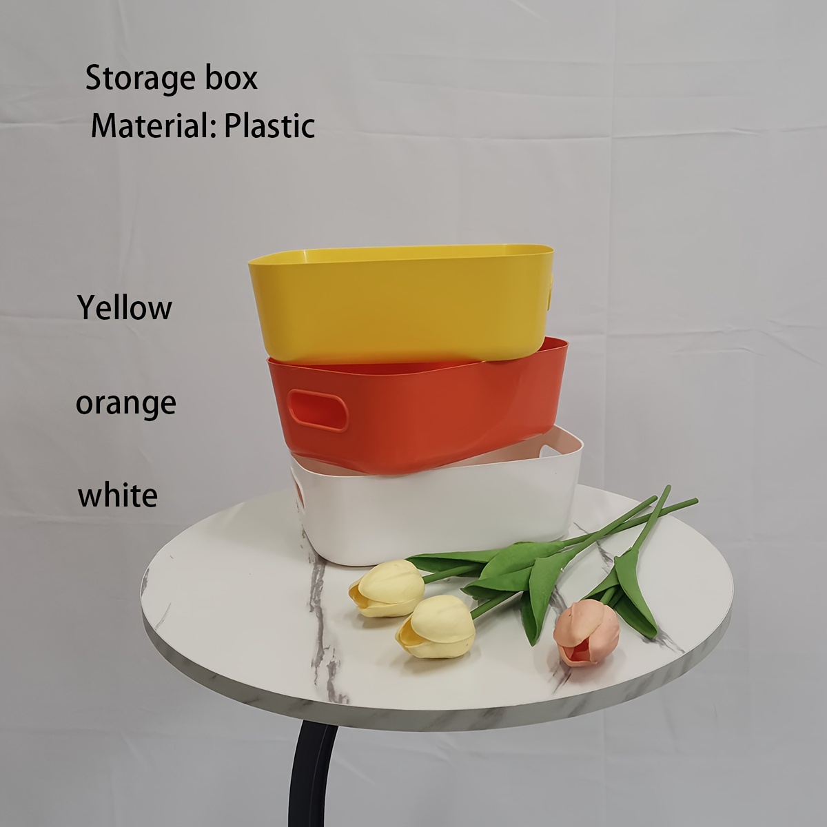 Plastic Desktop Storage Box Minimalist Storage Basket For - Temu