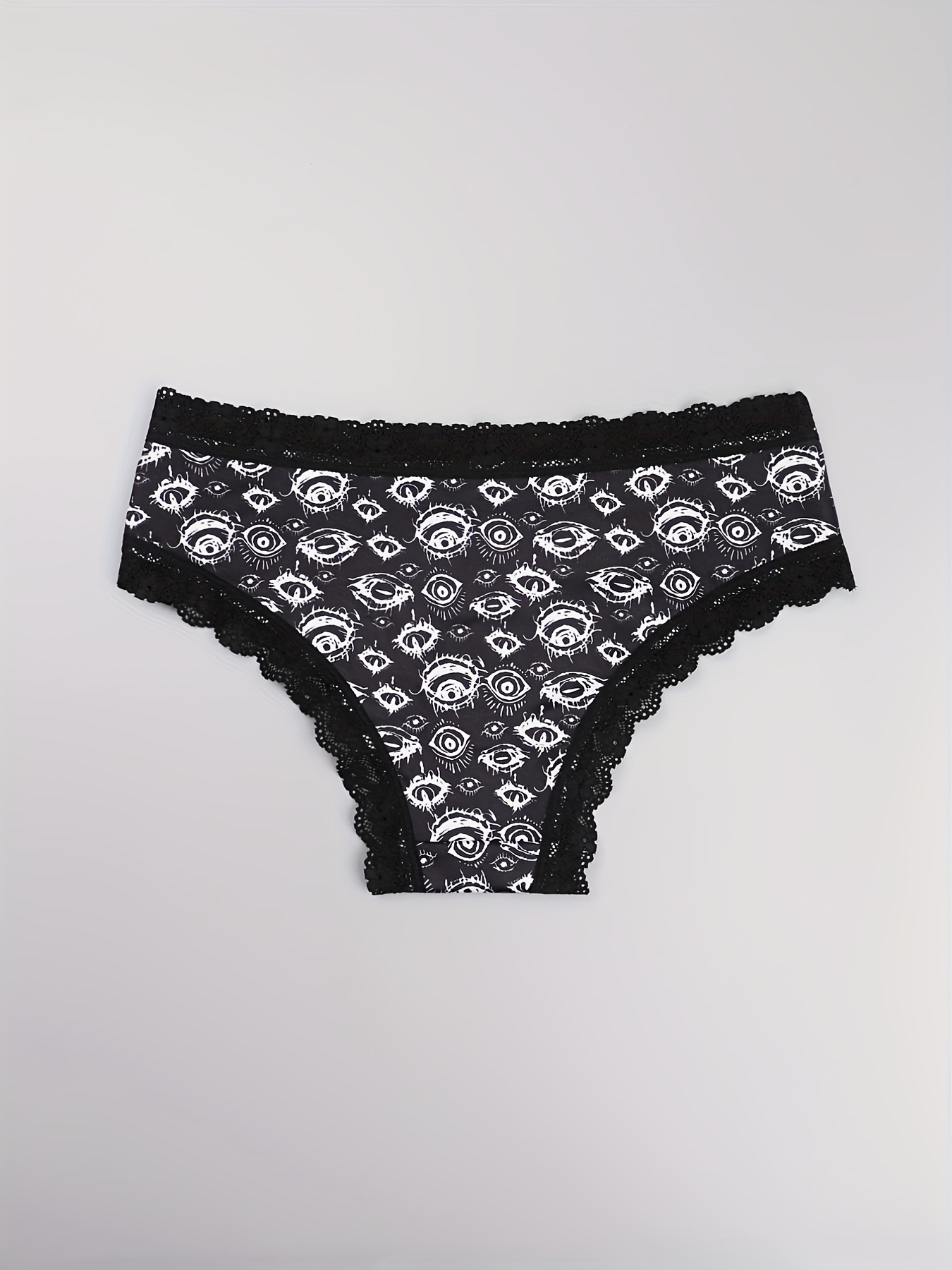 Women Hipster Printed Panty – Black – Deefair