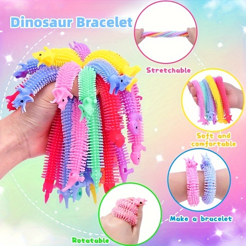 Unicorn Bracelet Fidget Toys Textured Sensory Worm Noodle Textured