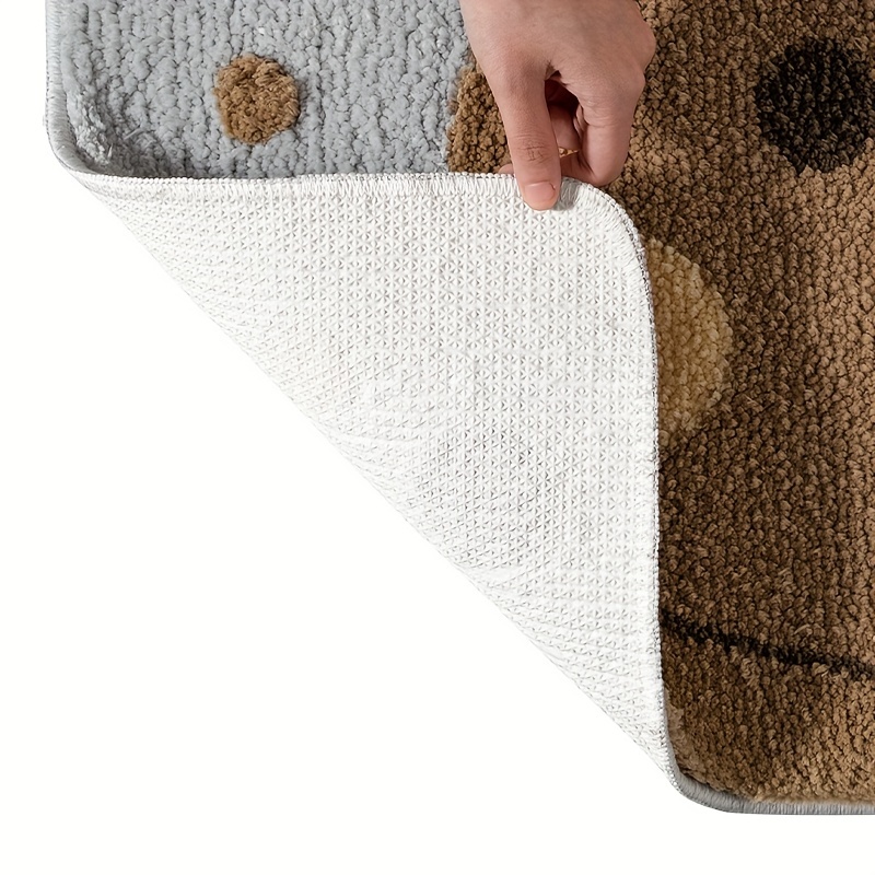 Adorable Animals Rectangle Non-Slip Fluffy Bath Mats Collection