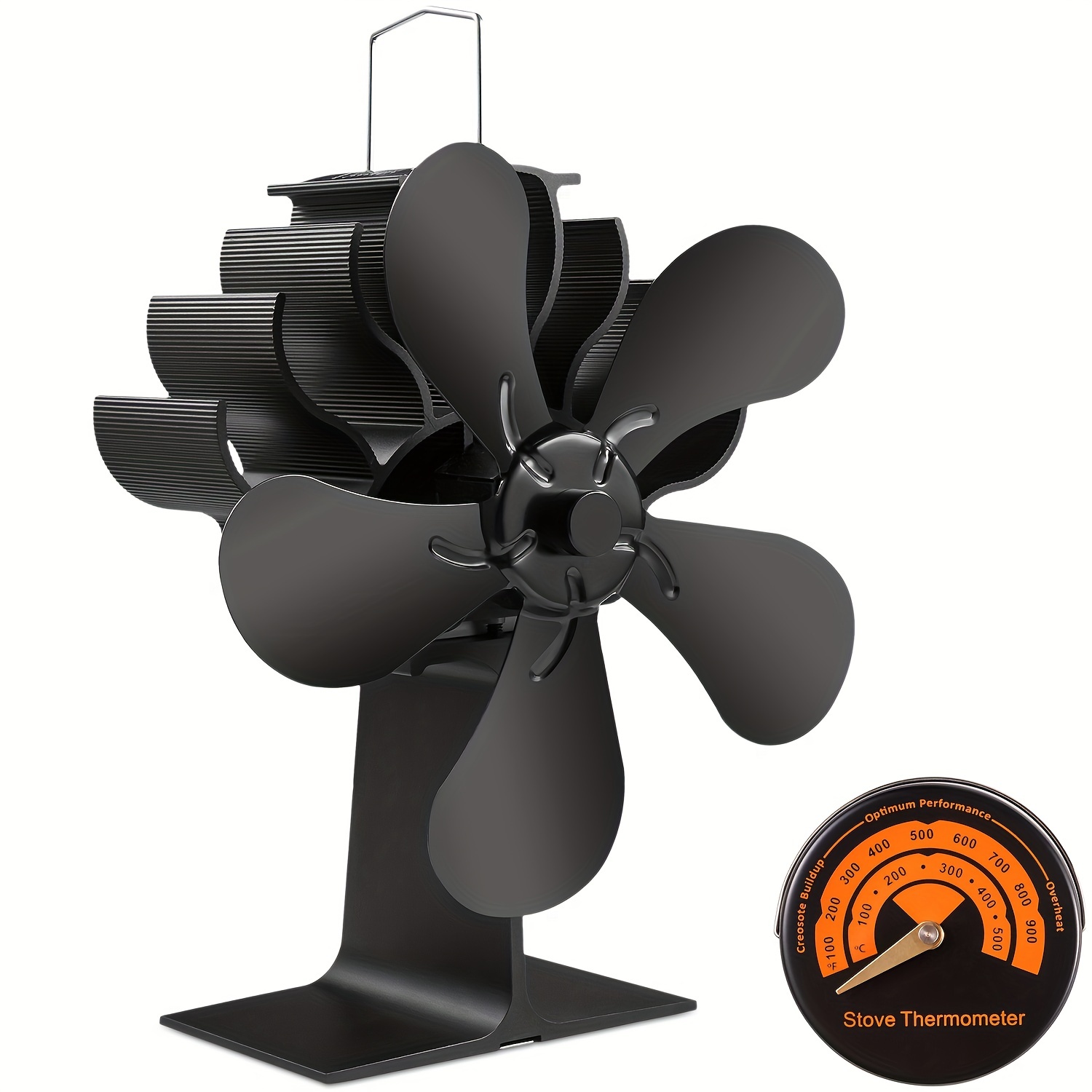 5 Blades Fireplace Fan Wood Stove Fan For Gas Pellet Non - Temu