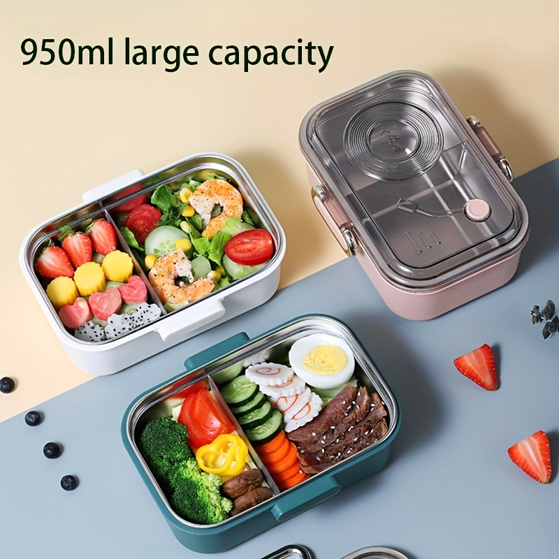 Stainless Steel Lunch Box for Adults Student Office Worker Use