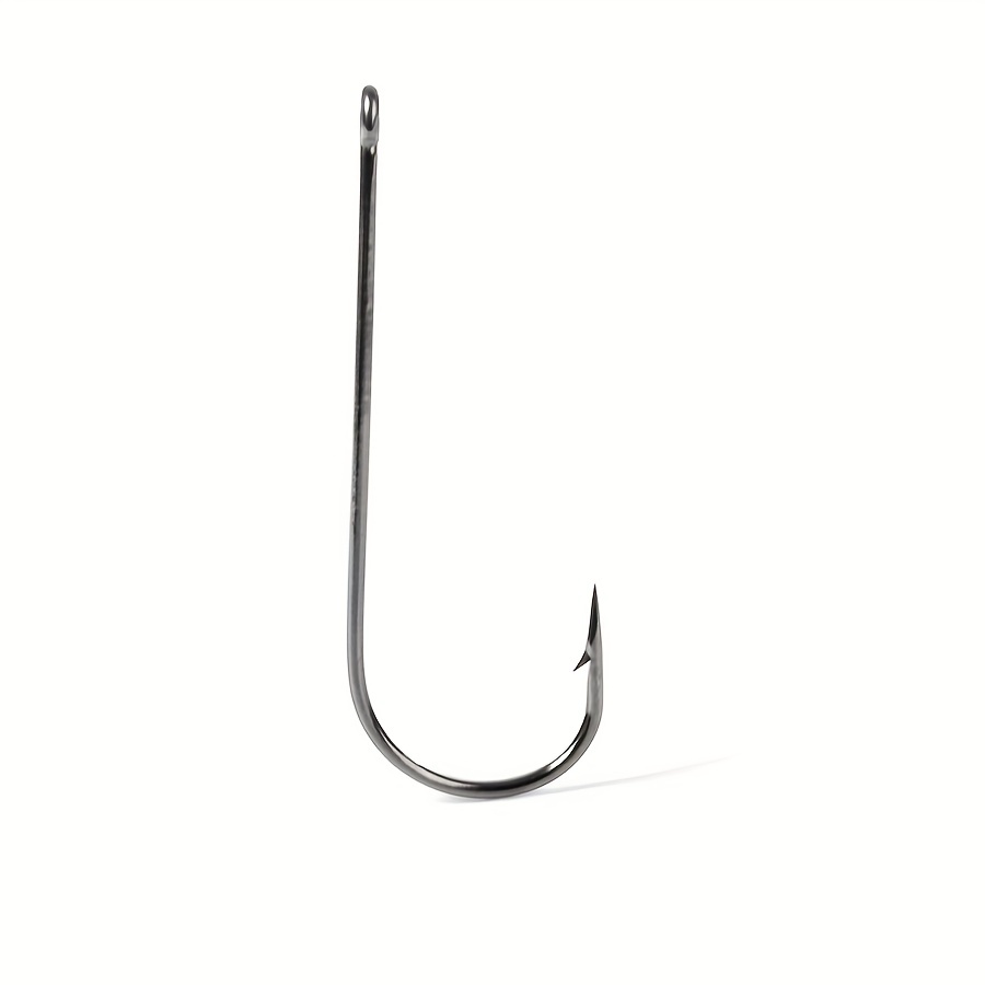 Proberos Fishing Hook Barb Sharp Long Shank Hooks Carbon - Temu