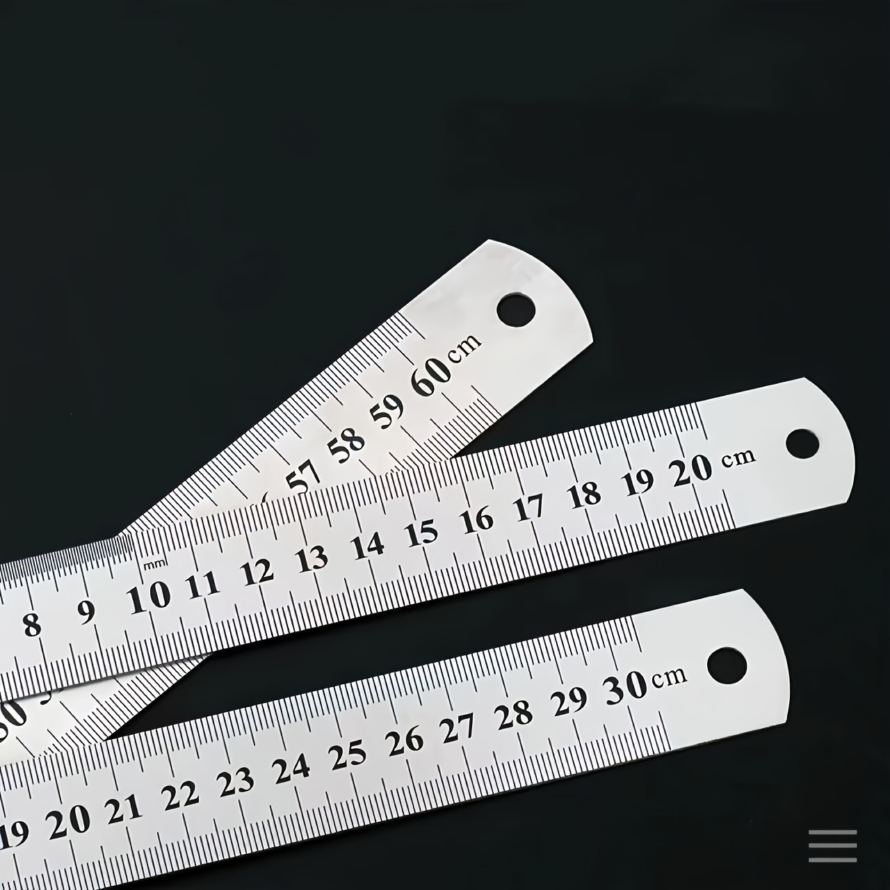 Thickened Double Sided Metric Imperial Steel Ruler Drawing - Temu