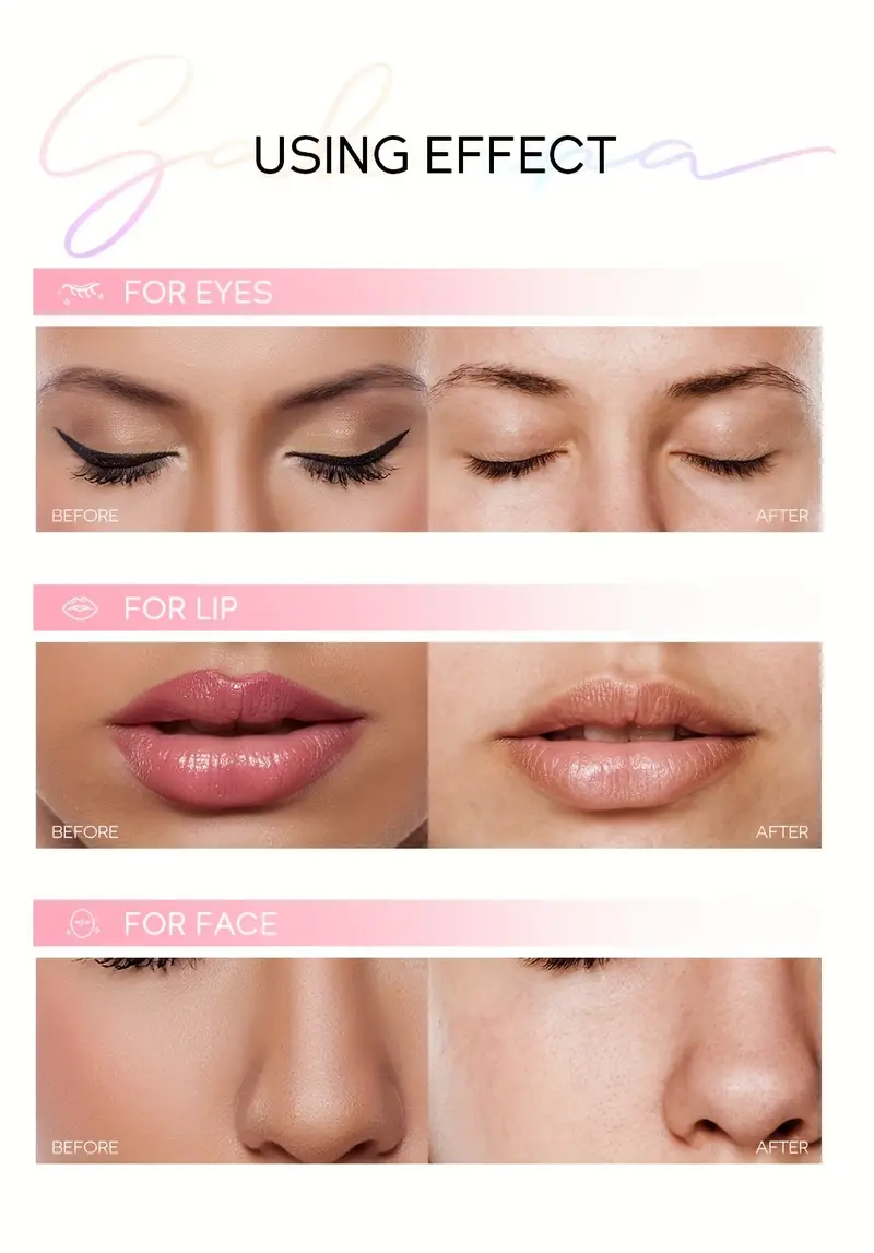 sakura makeup remover water plant extracts cleansing water 100ml 3 38oz face eye lip cleansing liquid refreshing cosmetic details 8