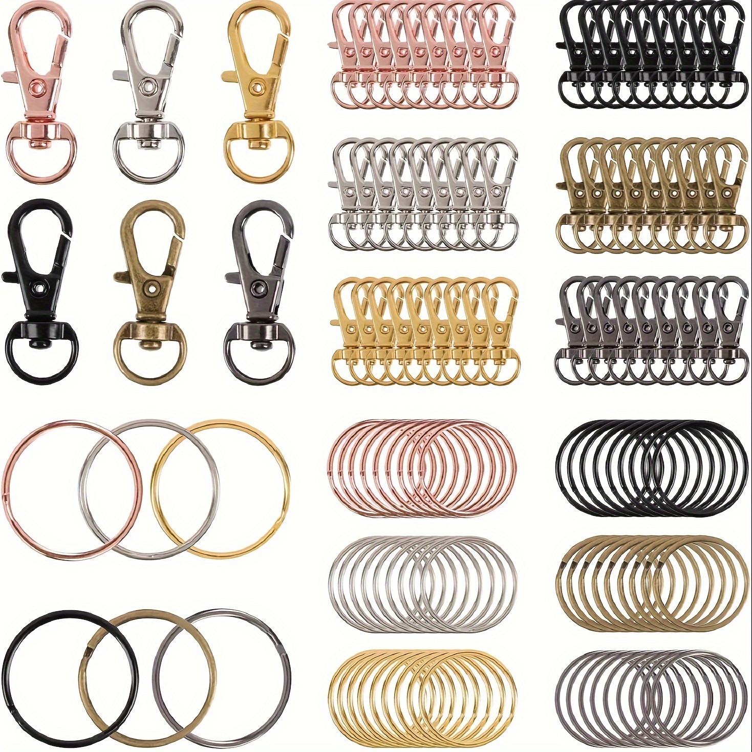 Color Keyring Rotating Buckle Hook Metal Hanging Rope Snap - Temu