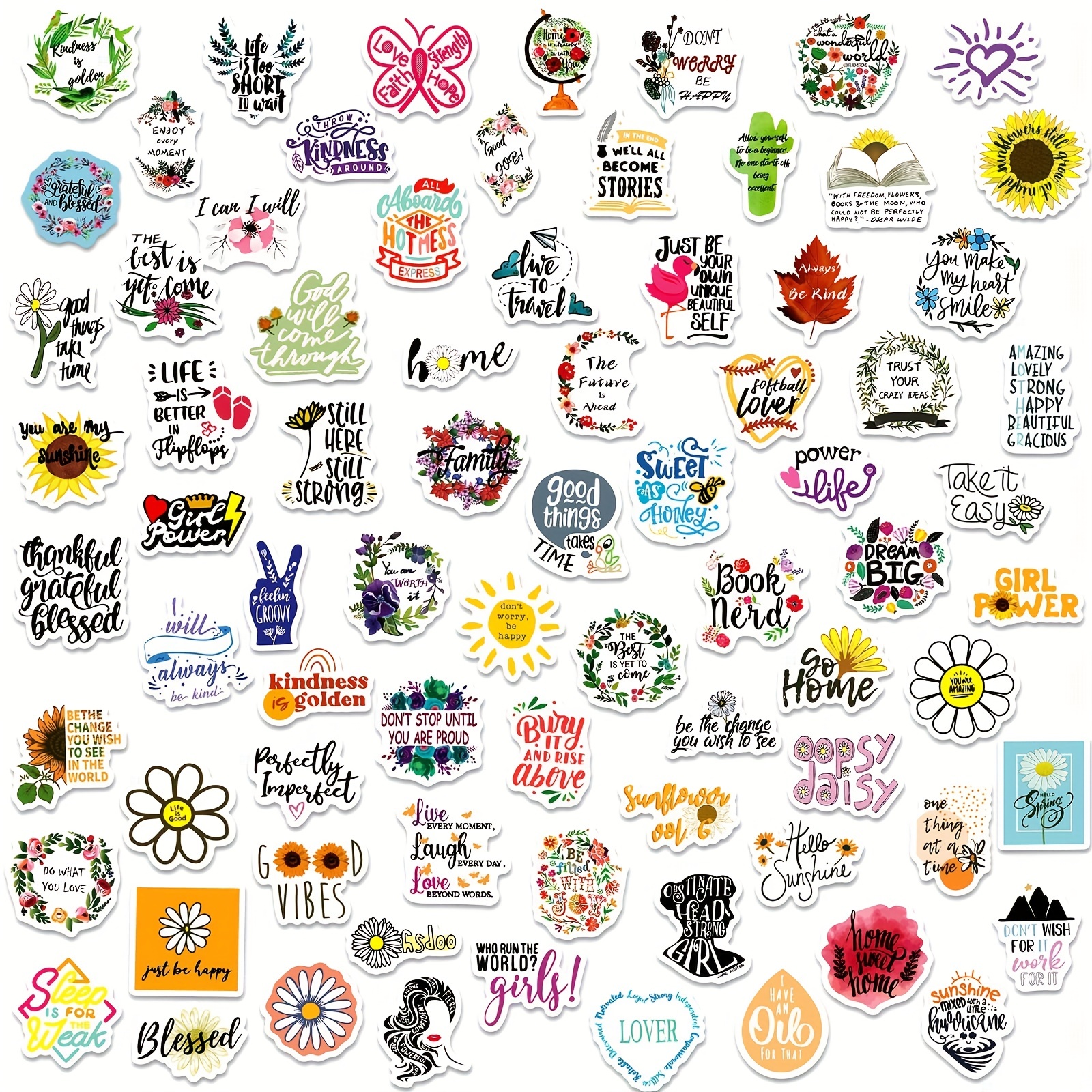 Inspirational Stickers For Adults Waterproof Inspirational - Temu