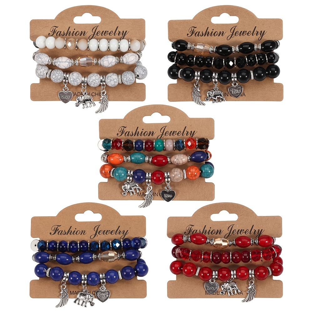 Bracelets in Jewelry Cute Beads Heart Bracelet Boho Adjustable Bracelet For  Women Teen Girls Bracelets for Women 
