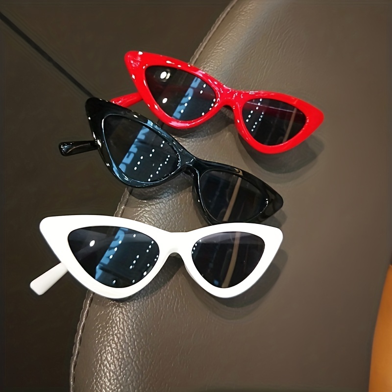 Cat Eye Sunglasses Vintage Triangle Shape UV Protection