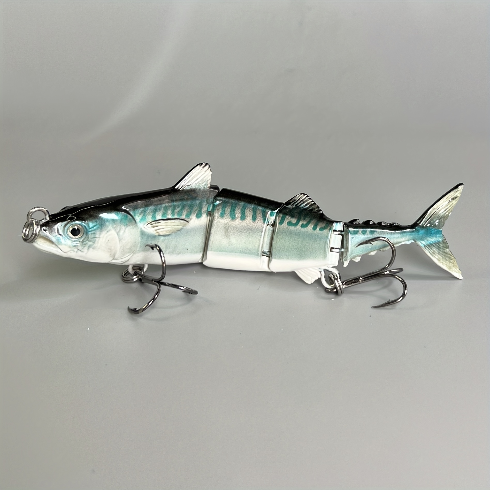 1pc 15cm/33g Artificial Bionic Wobbler Fishing Lure, 5.91in/1.16oz Sinking  Multi Jointed Hard Bait, Fishing Accessories