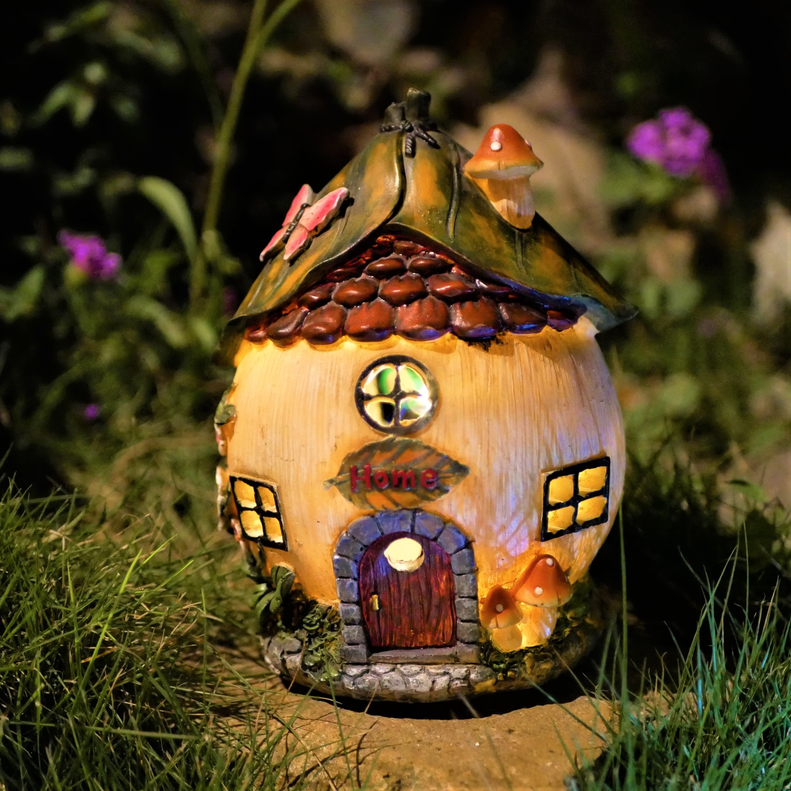 

1pc Vine Resin Cottage Solar Lantern, Suitable For Garden, Patio, Lawn, Doorway, Balcony, Pond, Window Sill, Special Gift For Friends On Holidays