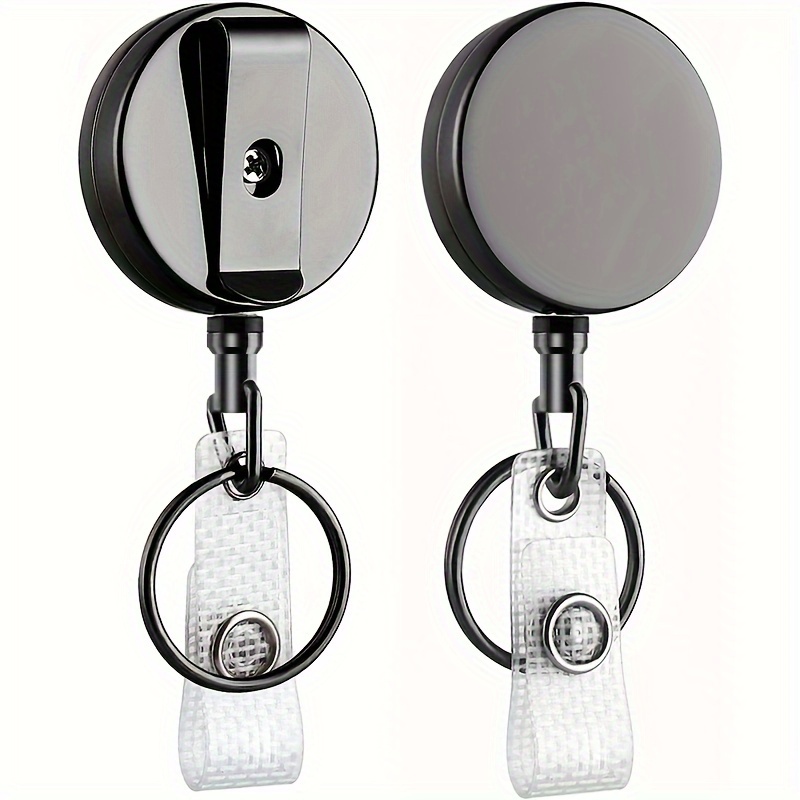 2 Pack ID Badge Holder With Clip Badge Reels Qatar
