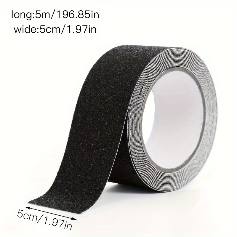 5/10M Heavy Duty Anti Slip Tape Waterproof Outdoor Grip Tape For Stair Steps  Ramp Skateboards Adhesive Non Slip Strips BLACK