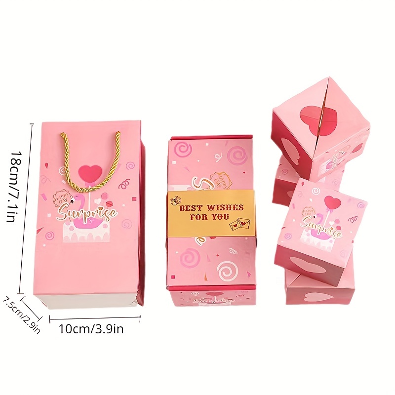 Surprise Gift Box Explosion For Money Exploding Surprise Box - Temu