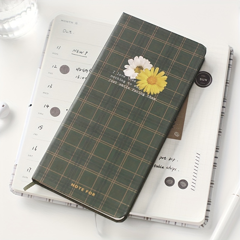 1pc Square Grid Notebook Simple Style Grid Diary Notebook College