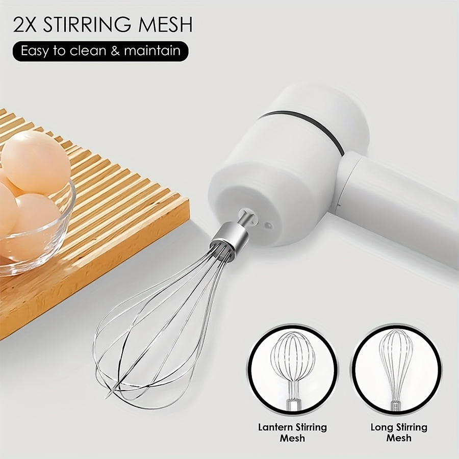 3-speed Electric Hand Mixer With Handheld, Whisks And Beater