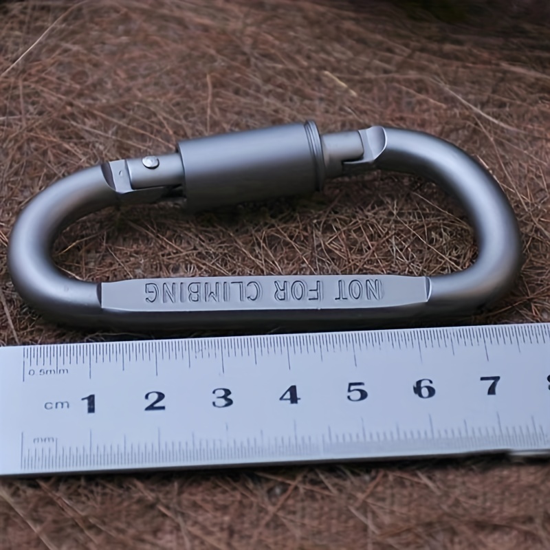 D Buckle Aluminum Alloy Key Chain for Travel and Camping