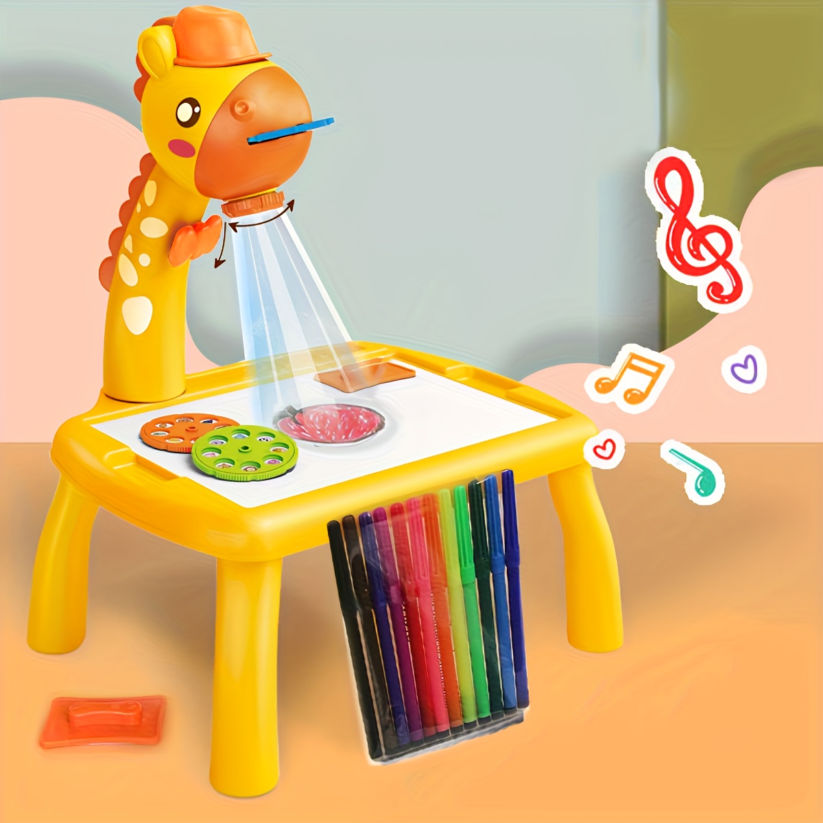 Kid Toys,Drawing Projector Table For Kids Trace and Draw Projector