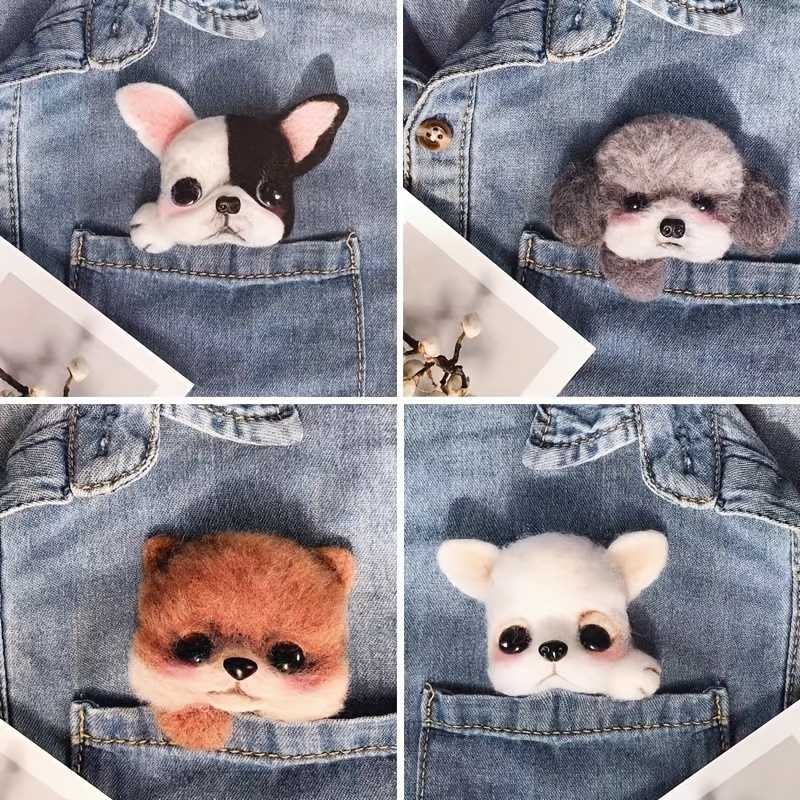 Diy Cute Plush Toys Felt Kit Cat Hamster Hedgehog Bunny Make