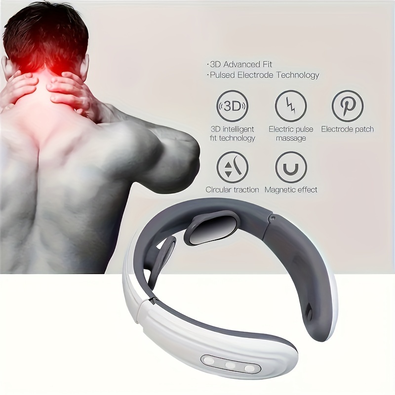 Cordless Electric Pulse Neck Massager With Heat - Relieve Neck Pain And  Tension With Deep Tissue Trigger Point Massage - Temu Italy