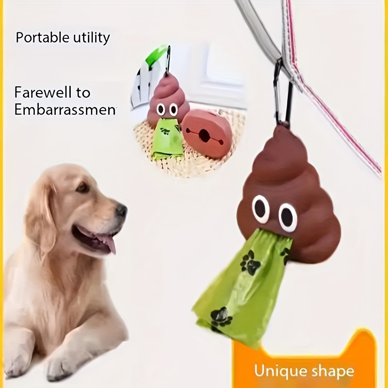 Poop Shaped Storage Box Portable Pet Waste Bag Storage Box - Temu
