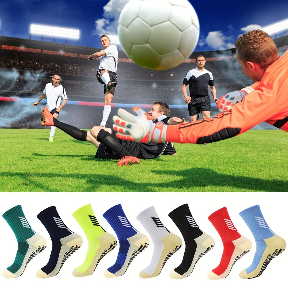 calcetines deportivos antideslizantes para mujer y hombre con agarre de  fútbol