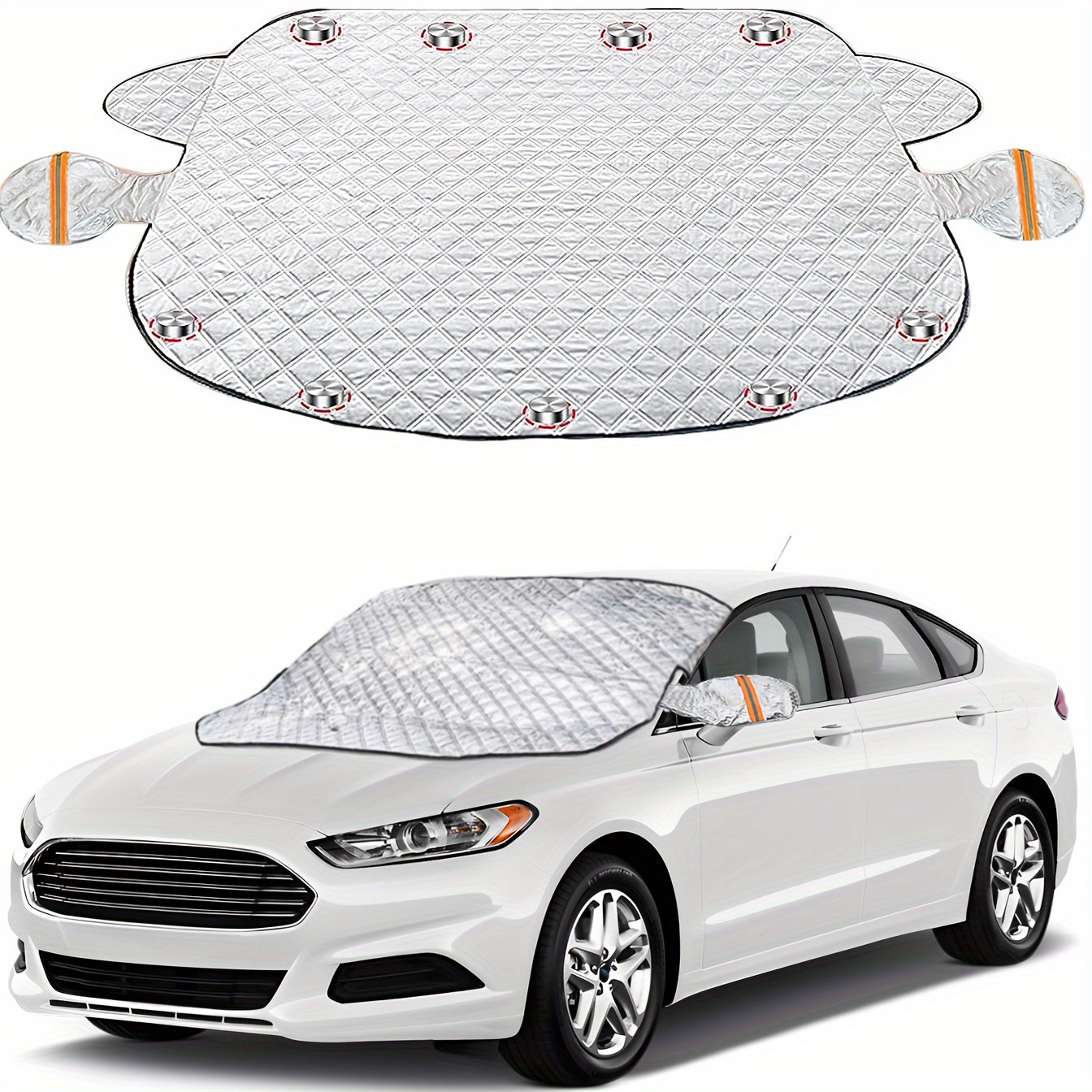 Car Windshield Snow Cover Ice Frost Winter Windscreen Cover - Temu