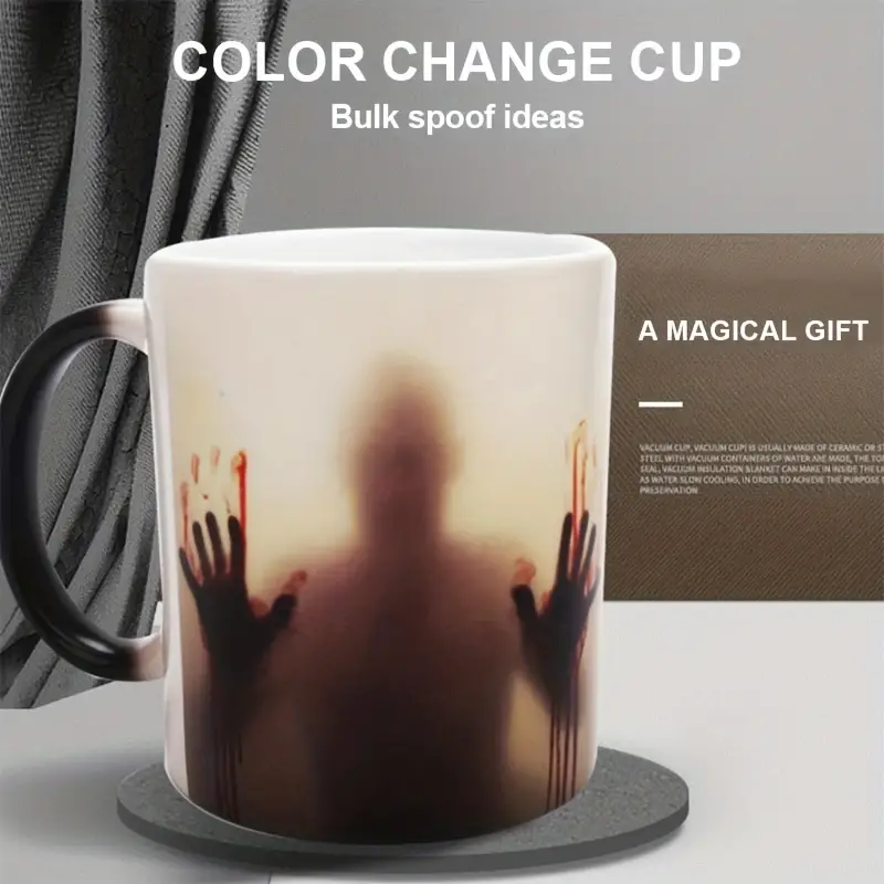 Halloween Color Changing Coffee Mug Ceramic Coffee Cups Heat - Temu