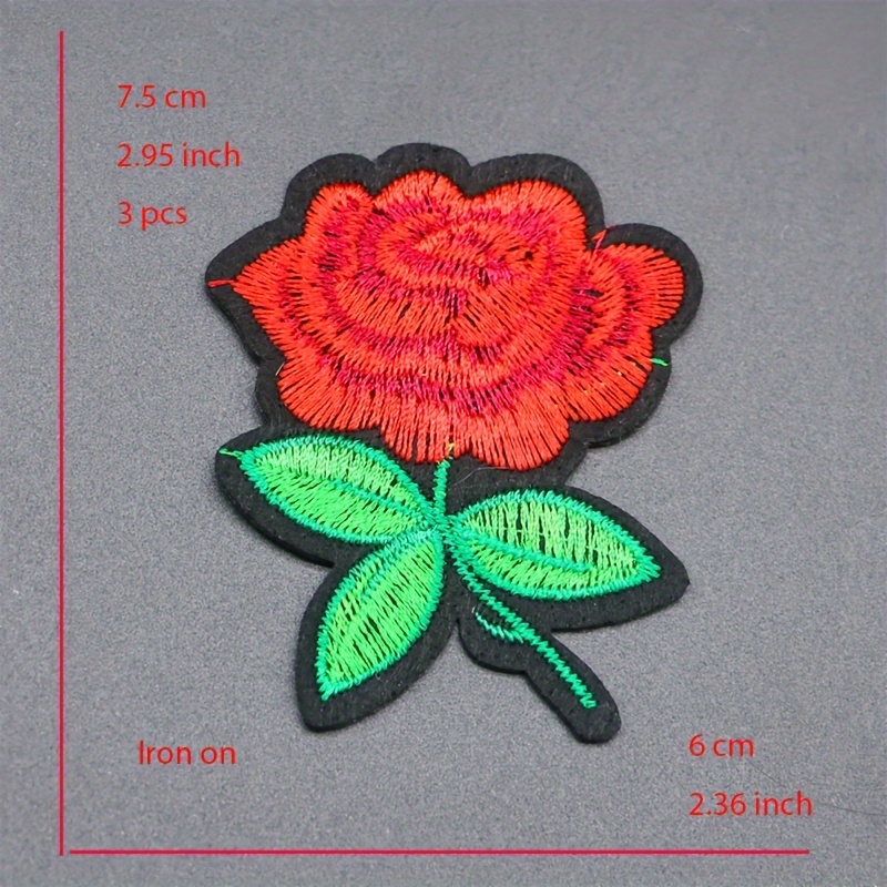 Beautiful Flowers Floral Fashion Patch Sticker Craft Patches - Temu