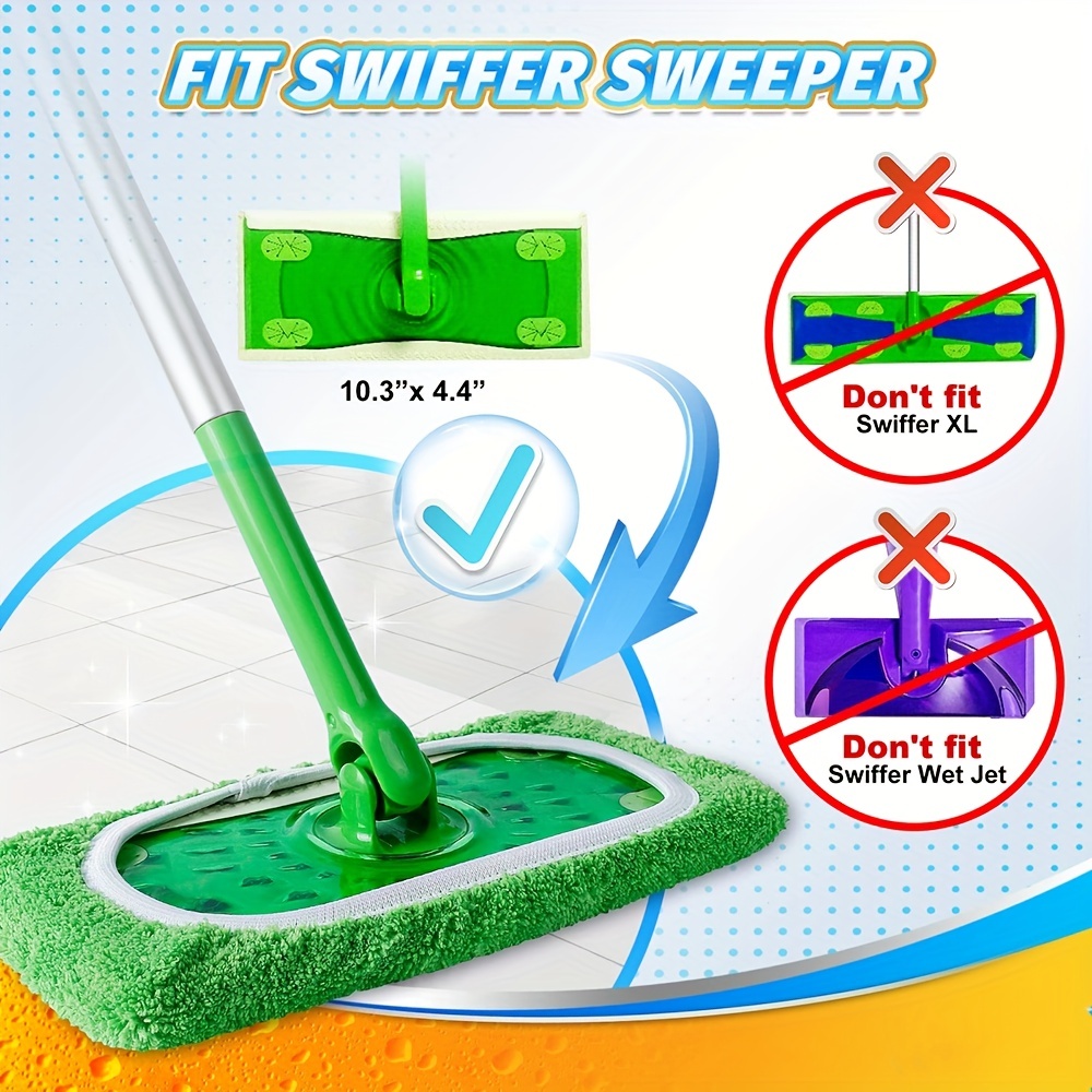 Recambio de almohadillas reutilizables compatibles con Swiffer Wet