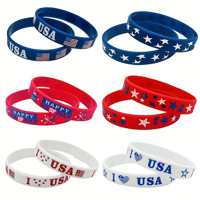 1/12/24/48/100 Pieces Silicone Bracelets Rubber Wristbands Colored Rubber Bracelets Solid Blank Bracelet Sports Bands Plain Silicone Stretch