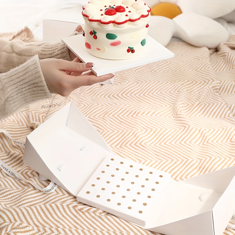 Cake Carrier Box 4/6/ Birthday Cake Box Portable Cake - Temu