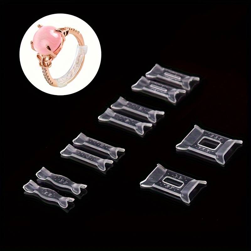 Clear Grip Ring Sizer Adjuster Set – 8-Piece, 1-10mm, Invisible Silicone Clip-On Spacers