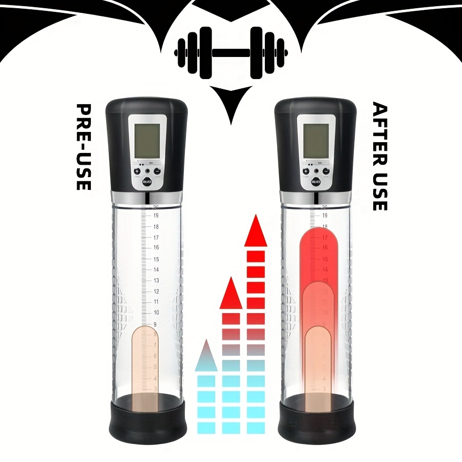 Pompa per vuoto elettrica per pene 1pc con 4 intensità di aspirazione,  pressione e tempo di esercizio regolabili, pompa per pene ricaricabile