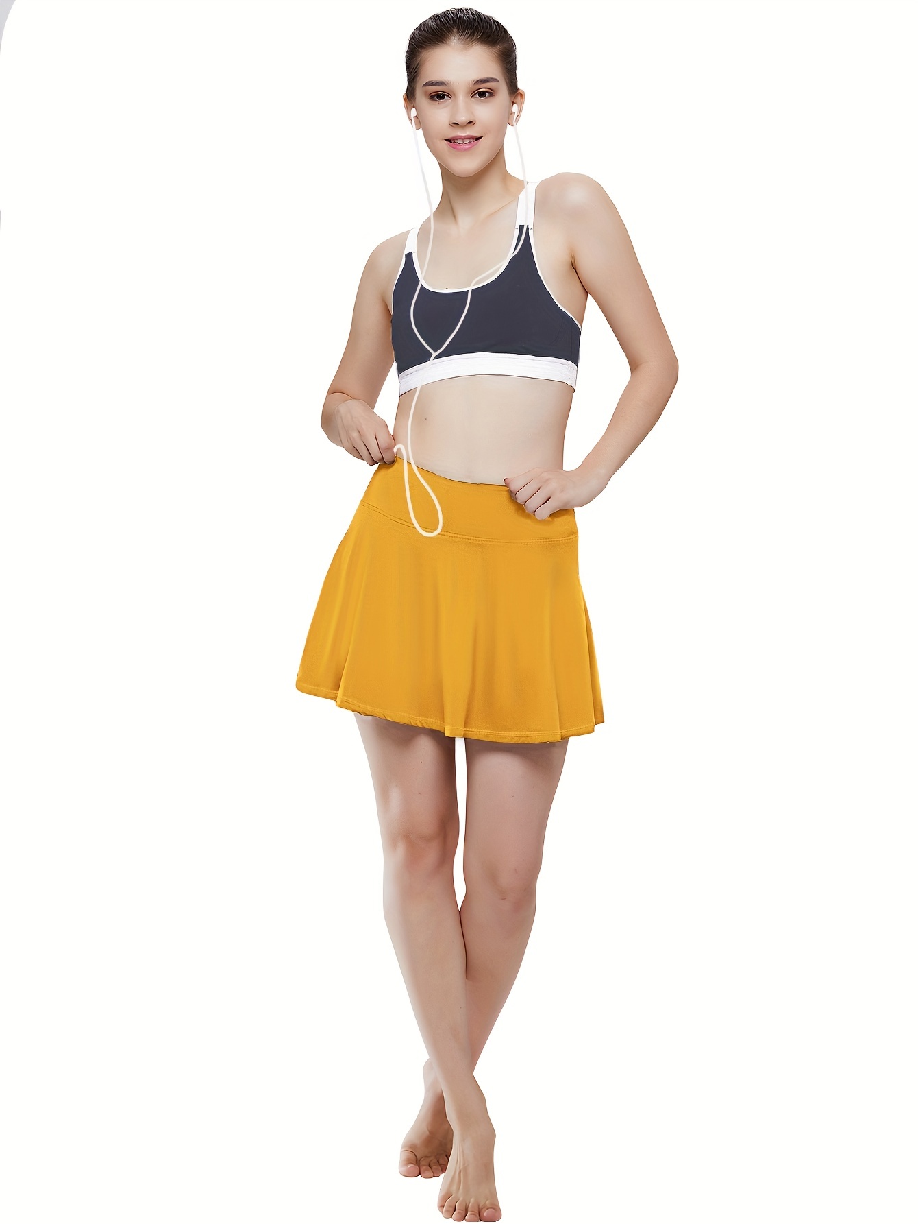 Women's Pleated Tennis Skirts Shorts Pockets Athletic Skort - Temu