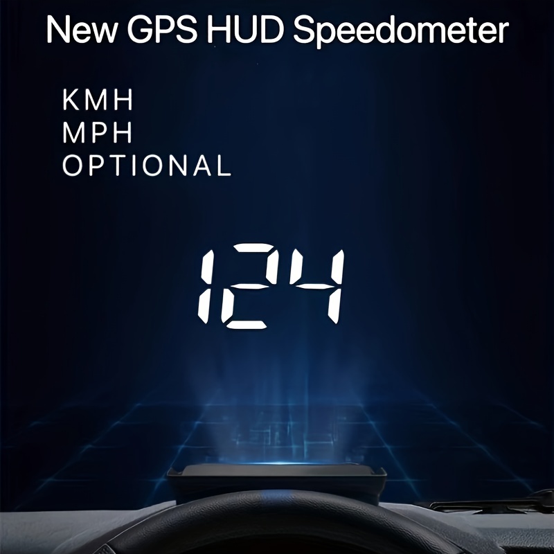 Hd Car Head-up Display: Gps Car Projector Mph Kmh Speedometer With Alarm  Accessories - Temu New Zealand