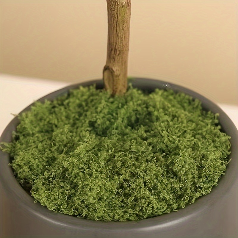 jweemax Musgo de planta artificial, musgo artificial natural para  decoración del hogar, acuario, resina, plantas falsas, césped de pared verde