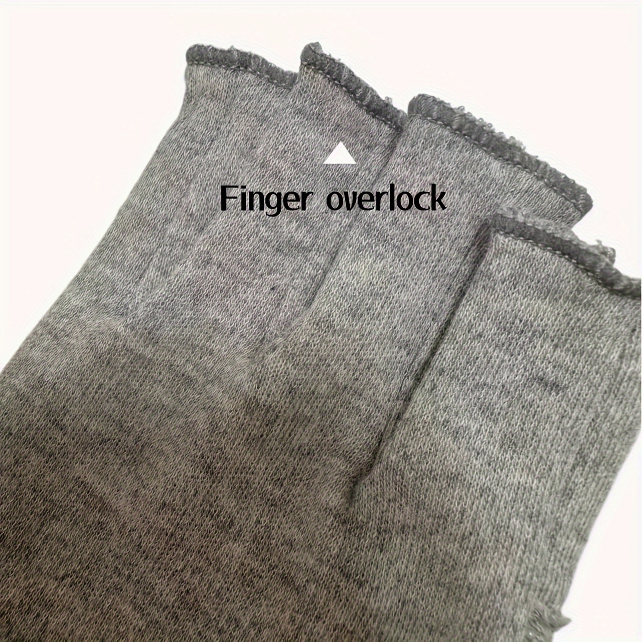 Gray Pure Cotton Elastic Gloves Quick Drying Half Finger - Temu