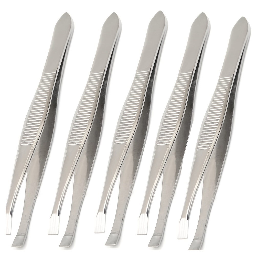 Flat Tip Tweezers for Women Eyebrows