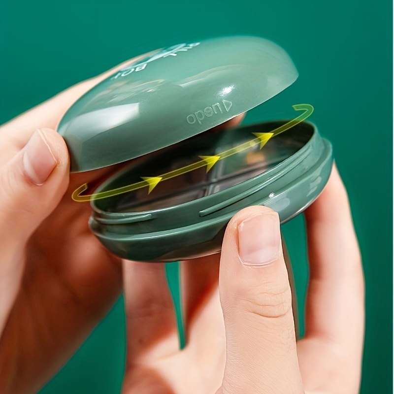 Round Shaped Mini Portable Medicine Box for Travel