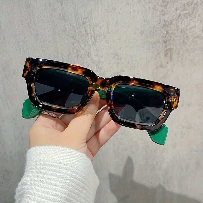 Square Oversized Sunglasses Female Male Vintage Plastic Sun