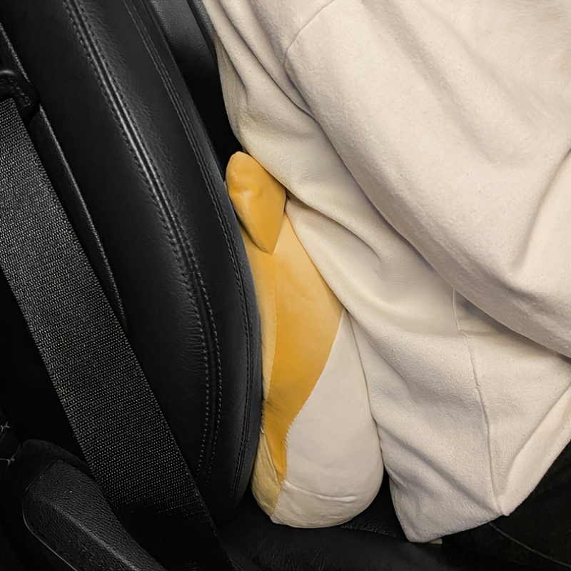 seemehappy Cute Plumpy Corgi Butt Car Seat Headrest Neck Pillow Corgi Butt  Lumbar Pillow Acessories (1 pcs Lumbar Pillow)